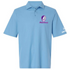 Middle Georgia Stealie Premium Unisex Polo — Design: Middle Georgia State University — Blue