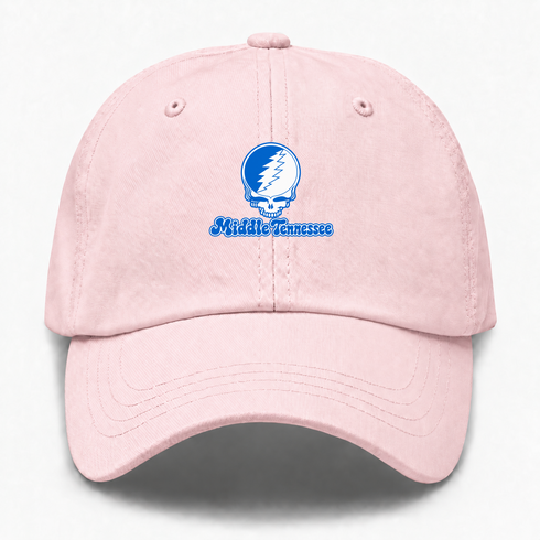 Middle Tennessee Stealie Premium Unisex Dad Hat — Design: Middle Tennessee State University — Pink