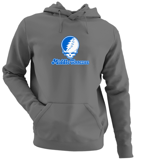 Middle Tennessee Stealie Premium Unisex Hoodie — Design: Middle Tennessee State University — Charcoal