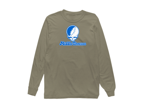 Middle Tennessee Stealie Premium Unisex Long-Sleeve — Design: Middle Tennessee State University — Sandstone