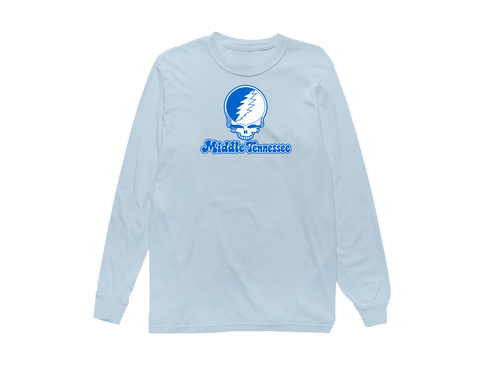 Middle Tennessee Stealie Premium Unisex Long-Sleeve — Design: Middle Tennessee State University — Chambray