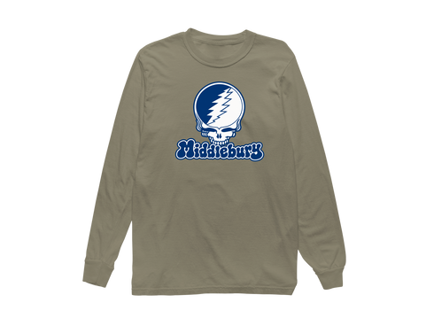 Middlebury Stealie Premium Unisex Long-Sleeve — Design: Middlebury College — Sandstone