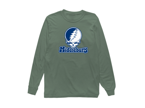 Middlebury Stealie Premium Unisex Long-Sleeve — Design: Middlebury College — Light Green