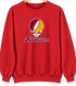 Midwestern Stealie Premium Unisex Crewneck — Design: Midwestern State University — Red