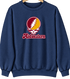 Midwestern Stealie Premium Unisex Crewneck — Design: Midwestern State University — Navy