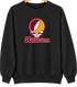 Midwestern Stealie Premium Unisex Crewneck — Design: Midwestern State University — Black