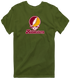 Midwestern Stealie Premium Unisex T-Shirt — Design: Midwestern State University — Military Green