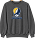 Milwaukee Baseball Stealie Grateful Dead Crewneck — Milwaukee Brewers — Dark Heather