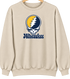 Milwaukee Baseball Stealie Grateful Dead Crewneck — Milwaukee Brewers — Sand