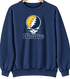 Milwaukee Baseball Stealie Grateful Dead Crewneck — Milwaukee Brewers — Navy