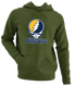 Milwaukee Baseball Stealie Grateful Dead Hoodie — Milwaukee Brewers — Military Green