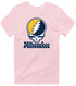 Milwaukee Baseball Stealie Grateful Dead T-Shirt — Milwaukee Brewers — Light Pink