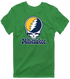 Milwaukee Baseball Stealie Grateful Dead T-Shirt — Milwaukee Brewers — Irish Green