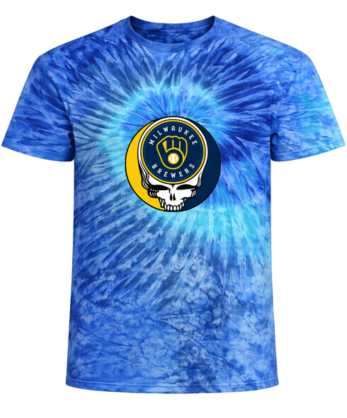 Milwaukee Brewers Stealie Tie-Dye T-Shirt