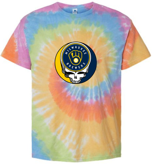 Milwaukee Brewers Stealie Tie-Dye T-Shirt