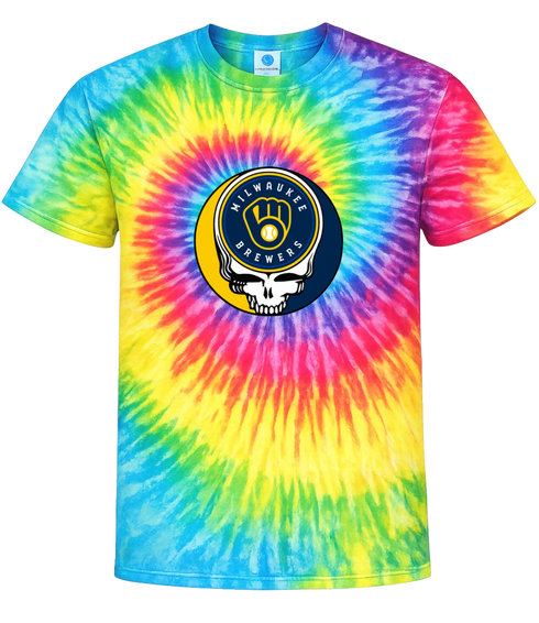 Milwaukee Brewers Stealie Tie-Dye T-Shirt
