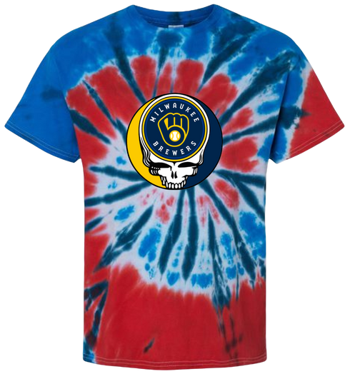Milwaukee Brewers Stealie Tie-Dye T-Shirt