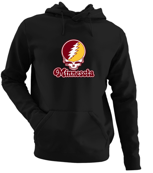 Minnesota Stealie Premium Unisex Hoodie — Design: Minnesota Duluth University of — Black