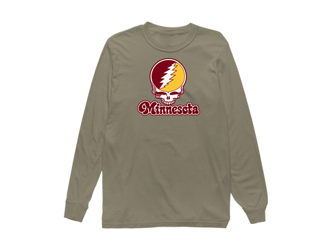 Minnesota Stealie Premium Unisex Long-Sleeve — Design: Minnesota Duluth University of — Sandstone