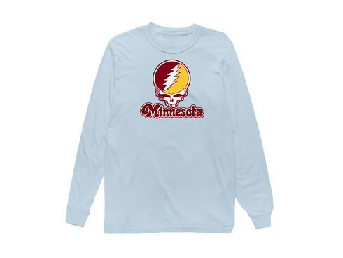 Minnesota Stealie Premium Unisex Long-Sleeve — Design: Minnesota Duluth University of — Chambray