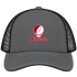 Minnesota Stealie Premium Unisex Trucker Cap — Design: Minnesota State University Moorhead — Charcoal/Black