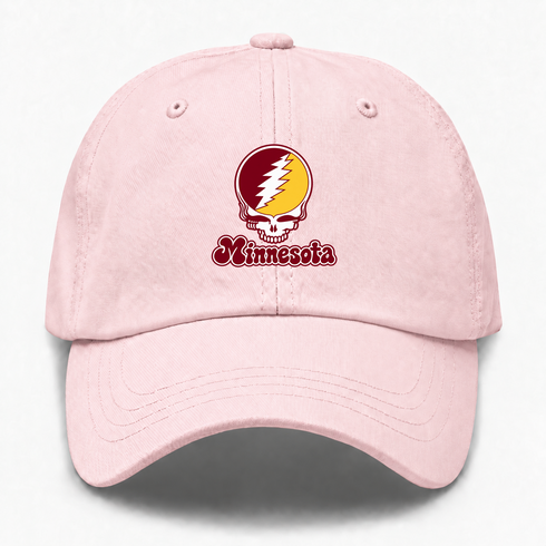 Minnesota Stealie Premium Unisex Dad Hat — Design: Minnesota University of — Pink