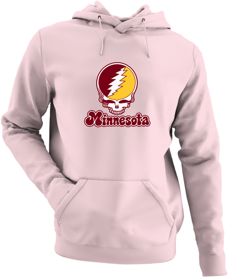 Minnesota Stealie Premium Unisex Hoodie — Design: Minnesota University of — Light Pink