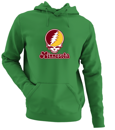 Minnesota Stealie Premium Unisex Hoodie — Design: Minnesota University of — Irish Green