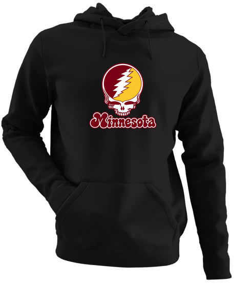 Minnesota Stealie Premium Unisex Hoodie — Design: Minnesota University of — Black