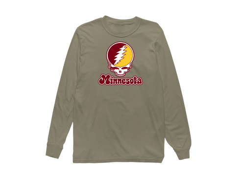 Minnesota Stealie Premium Unisex Long-Sleeve — Design: Minnesota University of — Sandstone