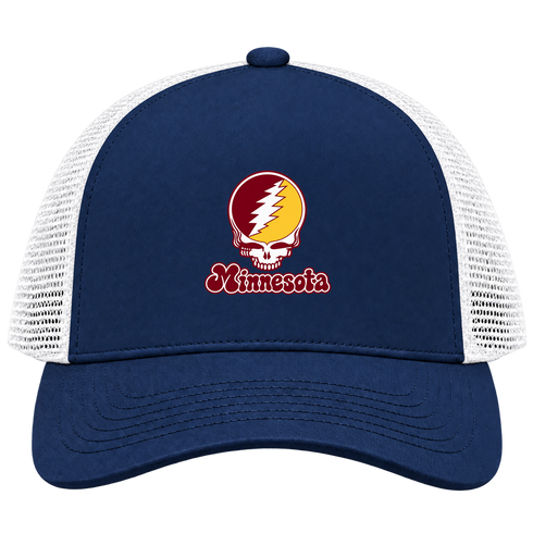 Minnesota Stealie Premium Unisex Trucker Cap — Design: Minnesota University of — Navy/White
