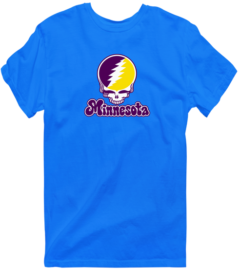 Minnesota Stealie Premium Unisex T-Shirt — Design: Minnesota State University Mankato — Royal