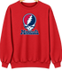Minnesota Baseball Stealie Grateful Dead Crewneck — Minnesota Twins — Red