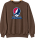 Minnesota Baseball Stealie Grateful Dead Crewneck — Minnesota Twins — Brown