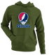 Minnesota Baseball Stealie Grateful Dead Hoodie — Minnesota Twins — Military Green