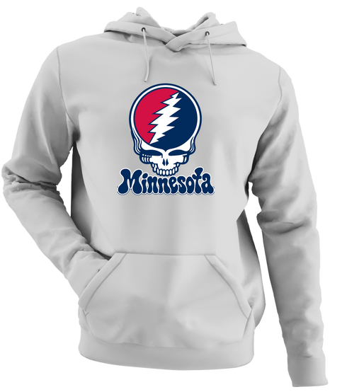 Minnesota Baseball Stealie Grateful Dead Hoodie — Minnesota Twins — Sport Grey