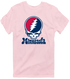 Minnesota Baseball Stealie Grateful Dead T-Shirt — Minnesota Twins — Light Pink