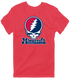 Minnesota Baseball Stealie Grateful Dead T-Shirt — Minnesota Twins — Heather Red