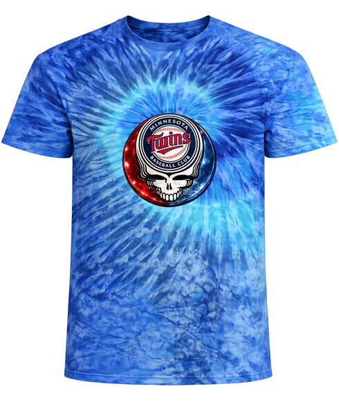 Minnesota Twins Crystal Stealie Tie-Dye T-Shirt