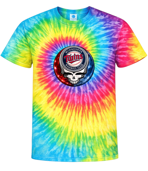 Minnesota Twins Crystal Stealie Tie-Dye T-Shirt
