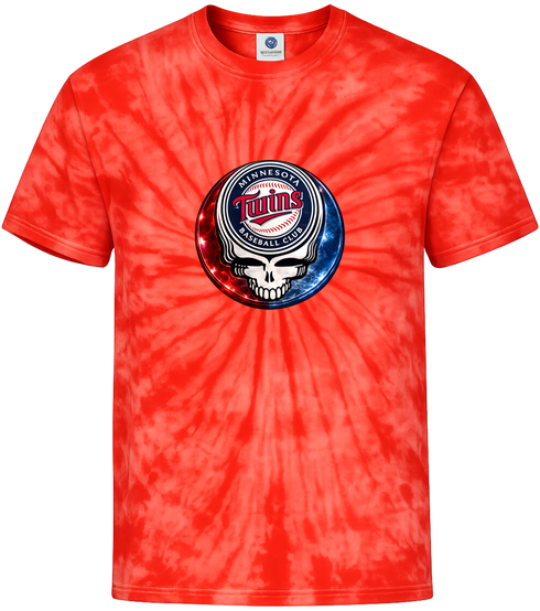 Minnesota Twins Crystal Stealie Tie-Dye T-Shirt