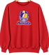 Minnesota Helmet Stealie Premium Unisex Crewneck — Minnesota Vikings — Red
