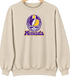Minnesota Helmet Stealie Premium Unisex Crewneck — Minnesota Vikings — Sand
