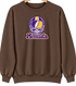 Minnesota Helmet Stealie Premium Unisex Crewneck — Minnesota Vikings — Brown