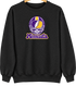 Minnesota Helmet Stealie Premium Unisex Crewneck — Minnesota Vikings — Black