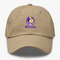 Minnesota Helmet Stealie Premium Unisex Dad Hat — Minnesota Vikings — Khaki