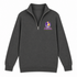 Minnesota Helmet Stealie Premium Unisex Quarter-Zip — Minnesota Vikings — Charcoal