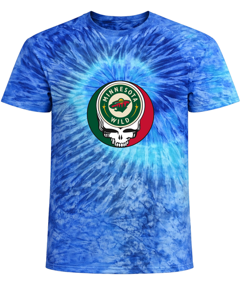 Minnesota Wild Stealie Tie-Dye T-Shirt