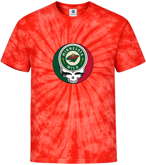 Minnesota Wild Stealie Tie-Dye T-Shirt