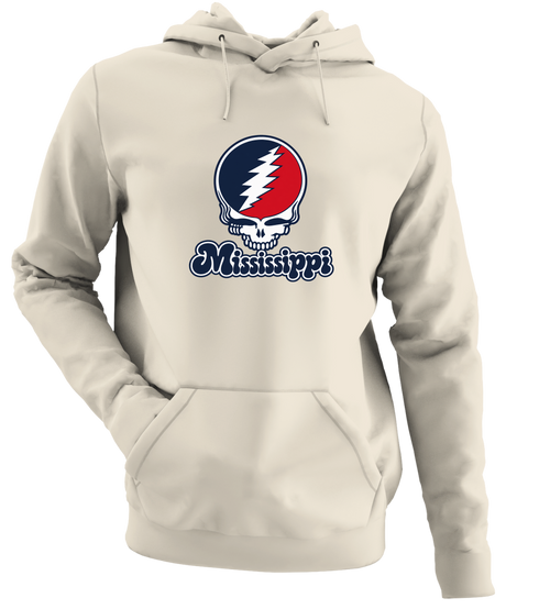 Mississippi Stealie Premium Unisex Hoodie — Design: Mississippi University of — Sand